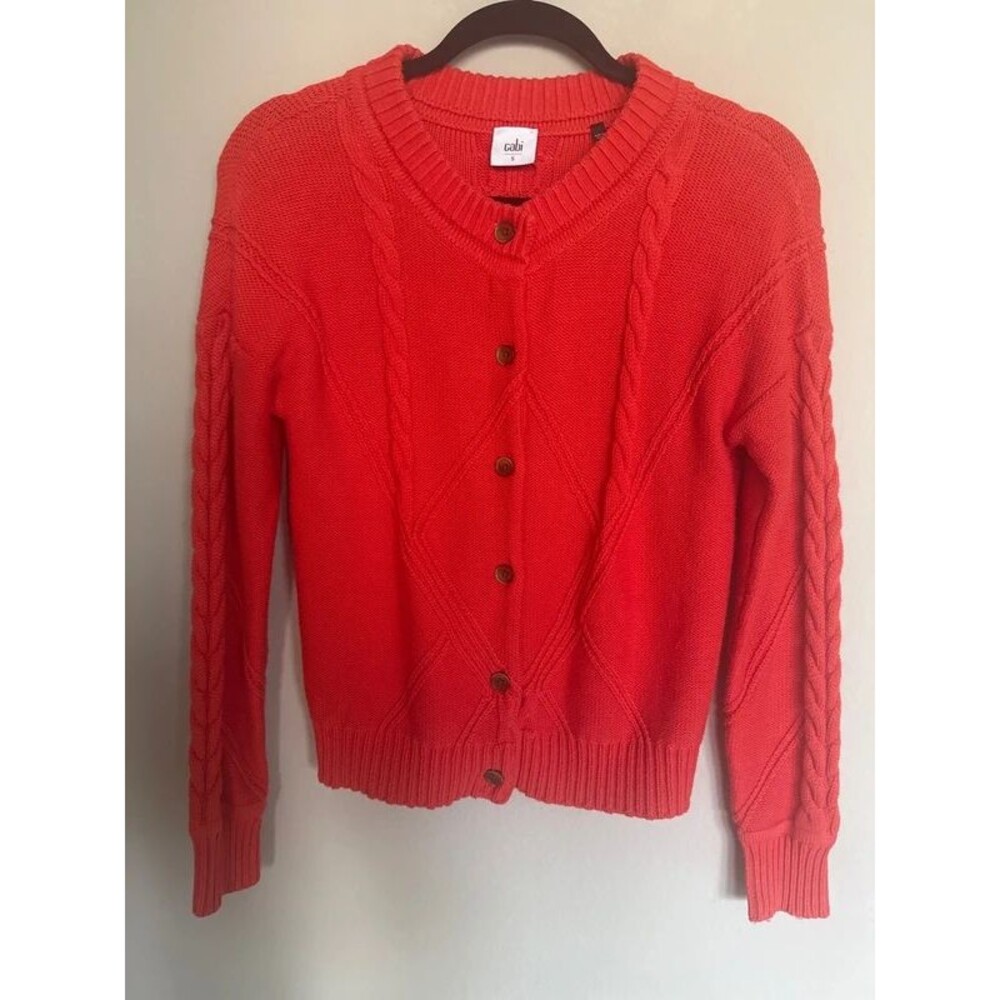 CABI Citris Cable Knit Cardigan. Size S